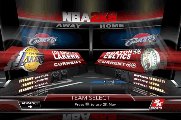 nba2k9中文版截图